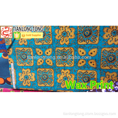 100% cotton fabric african wax print fabric 6 yards wholesale Alibaba